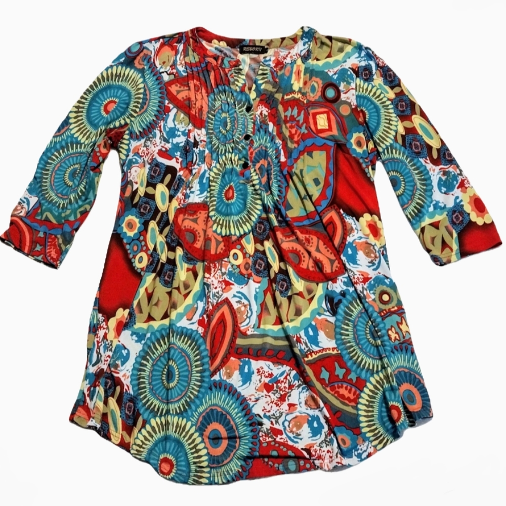 Reborn Colorful Tunic Dress